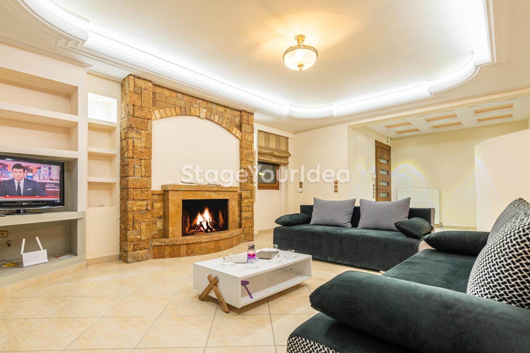 Luxury Appartment, Only 7 Minutes From Thessaloniki Airport And 15 Minutes From City Center ,For 8-23 People Also For Gatherings And Parties Neon Rysion Bagian luar foto